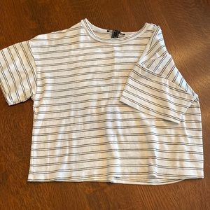 boxy striped tee